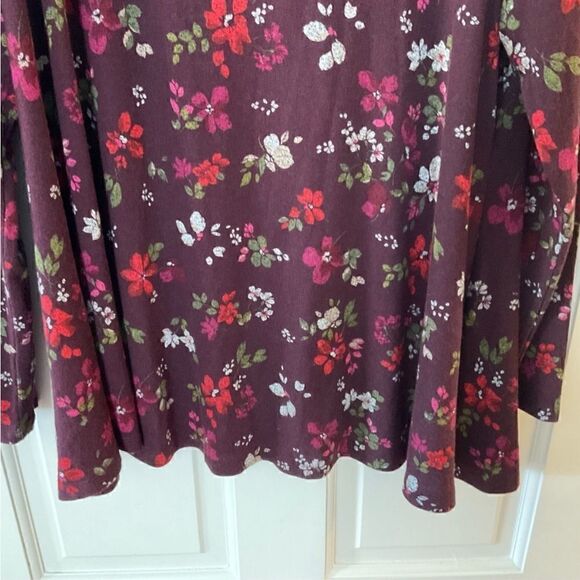 Lane Bryant Long Sleeve Scoop Neck Fit Flare Hacci Top Size 18 / 20 NWT - Picture 6 of 10